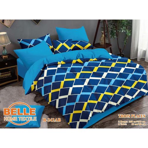 product_image_name-Belle-Lot de 2 Draps et 2 Taies - Confort et Élégance pour Lit 3 Places  -1