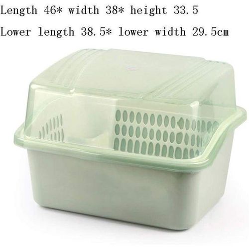 product_image_name-Generic-Chic Égouttoir à vaisselle en plastique avec couvercle-6