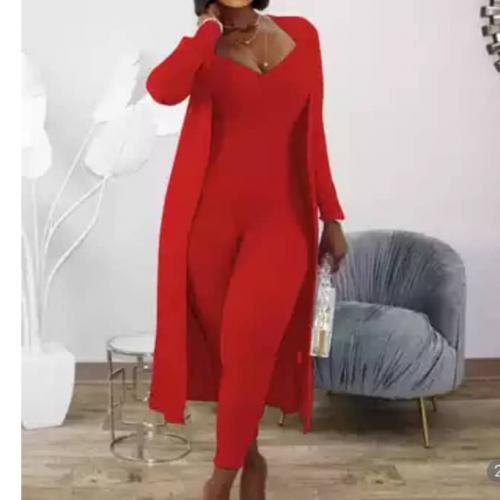 product_image_name-Fashion-Complet Haut + Pantalon - Rouge-1