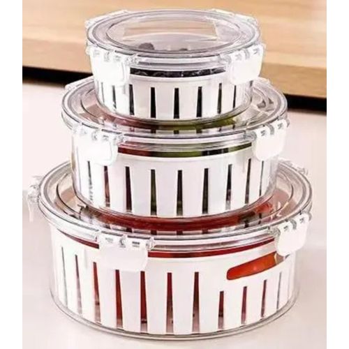 Generic Lot de 3 Boîtes hermétiques de qualité alimentaire. - image 2
