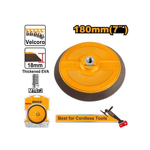 Ingco tampon a polir avec bride 180m-7"//m14*2 app18051
