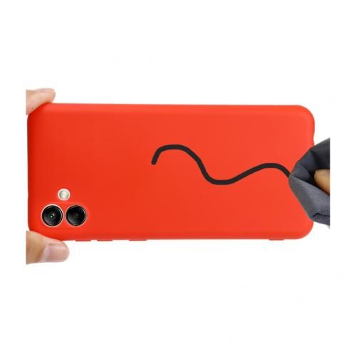 product_image_name-Generic-Coque En Silicone Galaxy A04/A04E + 1 Antichoc - Rouge-4