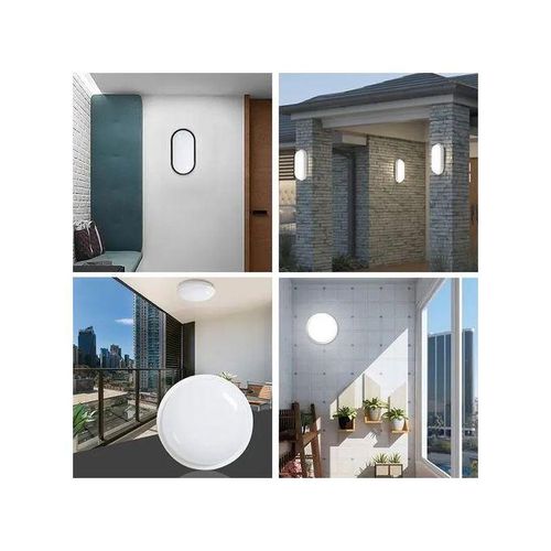 product_image_name-Generic-Applique Murale Plafonnier LED Ronde Pour Extérieur 24W Étanche-3