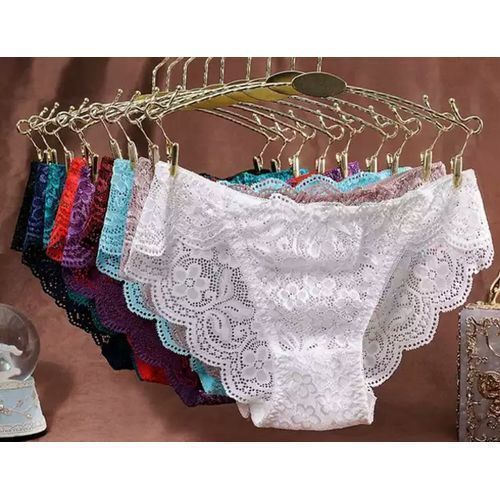 Importé - Slip en dentelles 100% Coton pour Femme –