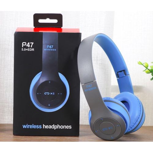 Generic Casque Bluetooth Sans Fil P47 Pliable Portable Longue Autonomie Son Clair