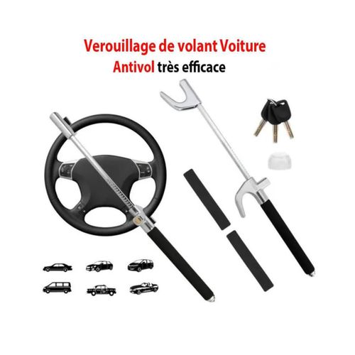 Generic Antivol De Direction De Voiture Robuste Et Rétractable