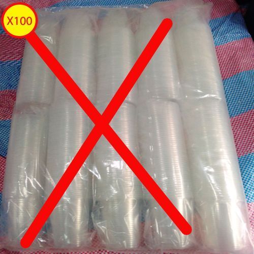 Generic 100 Gobelets Jetables En Plastique Blanc 20 Cl - Prix pas cher