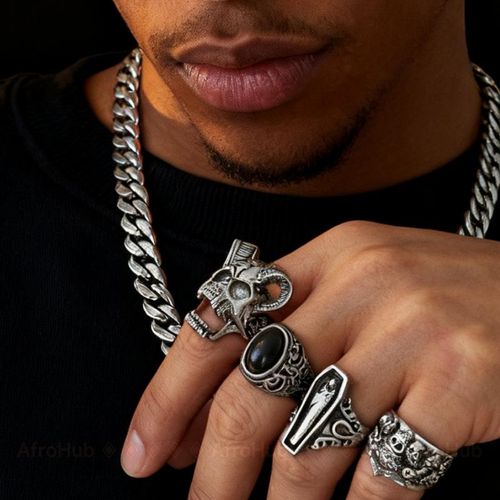 product_image_name-Fashion-Ensemble de bagues en métal pour homme 5 en 1 avec bague en argent, ensemble de bijoux à la mode-4