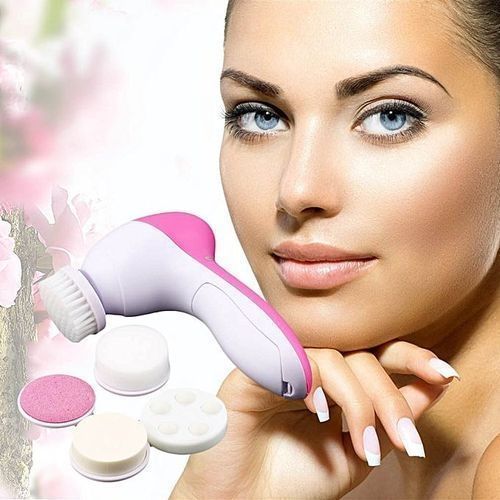 Generic Brosse Electrique Pour Soins De Visage 5 En 1 - Rose - image 2