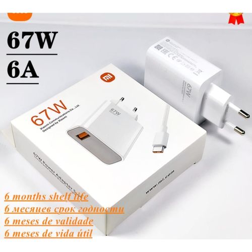 XIAOMI Chargeur Rapide Type C Original 67W - Prix pas cher