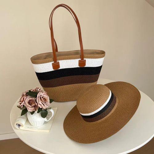 product_image_name-Generic-Ensemble Sac + Chapeau Rayé Élégant – Style Été Chic et Pratique-1