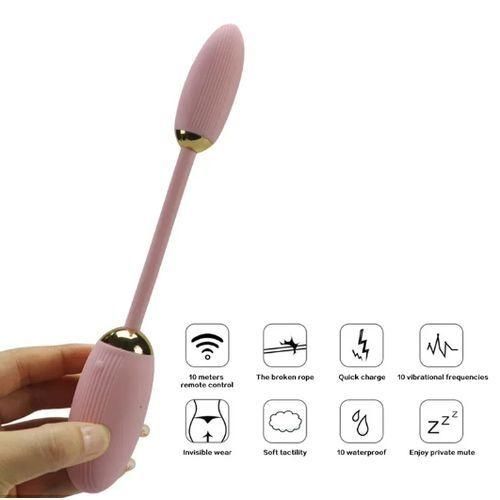 product_image_name-SEXTOYS-Vibromasseur à Double Tête Pour Femme - Vibrant Sans Fil Strié à Télécommande USB-8