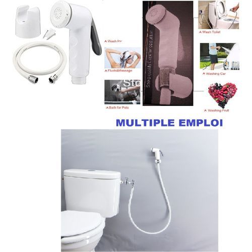 Kit Douchette WC, Pomme de Douche pour le Nettoyage de la Salle de Bain,  Pulvérisateur pour