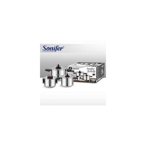 product_image_name-Sonifer-Batterie de Cuisine 6 Pièces SF-1193 - Acier Inoxydable - Tous Feux dont Induction-1