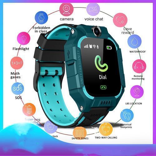 Q19 Montre Intelligente Smartwatch Enfant SOS Téléphone Carte Sim IP67 IOS  Andro