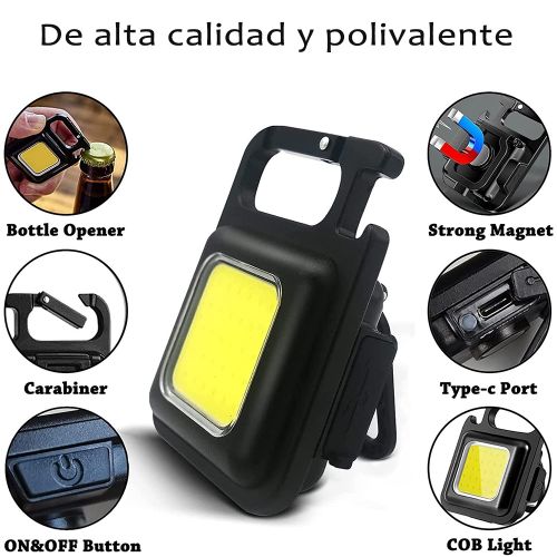 800 Lumens Mini Mini Lampe de Poche Cob Lampes de Poche Lumineux