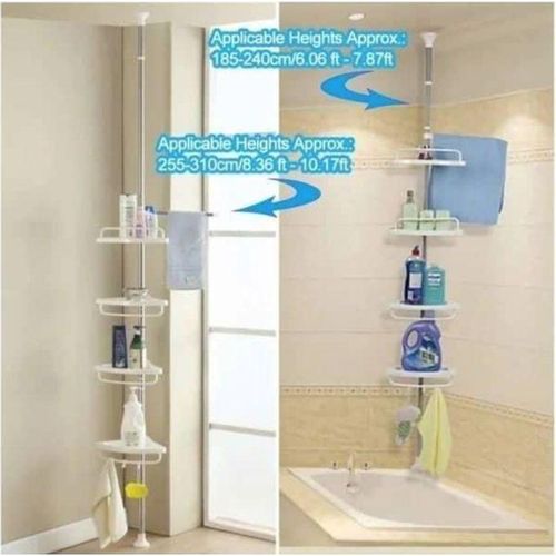 product_image_name-Generic-Étagères De Rangement D'Angle Verticales, Adaptée Aux Coins De Salle De Bains Et De Salon-7