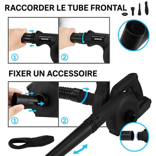 product_image_name-Mythco-Souffleur-Aspirateur Sans Fil 2-en-1 avec Forte Aspiration, Dépoussiéreur & Gonfleur/Dégonfleur – Léger et Rechargeable pour Maison, Voiture & Plein Air-5