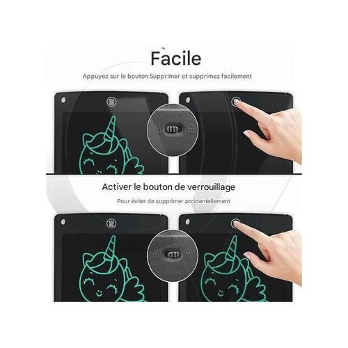Generic Planche à Dessin électronique éducative Effaçable Multicolore Pour Enfants De 8,5 Pouces -- Bleu - image 8