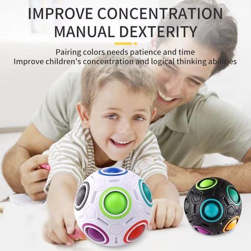 product_image_name-Generic-Balle de Puzzle de Football Anti-Brouillage - Coussin en Éponge Intégré pour un Jeu Fluide, Jouet Casse-tête Résistant à l'Extrusion pour Enfants et Adultes-4