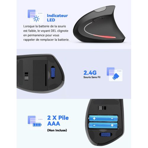 product_image_name-Generic-Souris Ergonomique, 2.4G Verticale sans Fil avec 6 Boutons - 5 DPI réglable-7