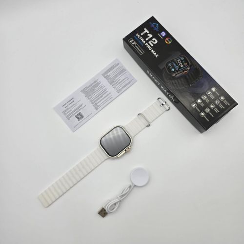 Litglobe T12 Ultra Pro Max Montre Connectée Sport 49mm Écran OLED 2.3" Full Touch Appel Bluetooth Compatible Android iOS