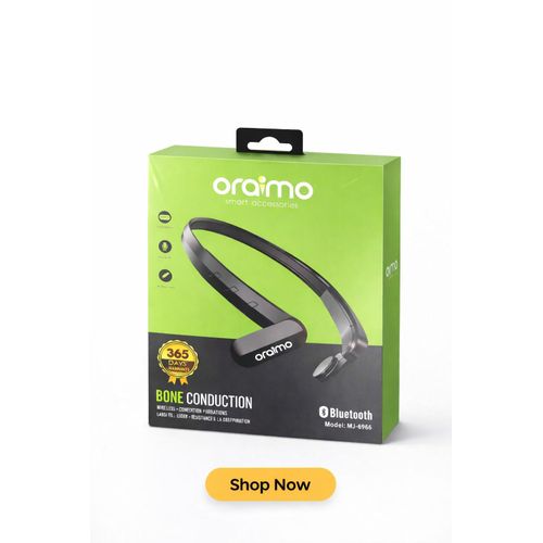 Oraimo Casque Bluetooth – Confort Léger & Appels Sans Fil