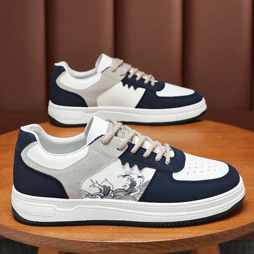 product_image_name-GALUIN-Chaussures décontractées pour hommes, baskets tendance, mocassins pour hommes - Bleu-4