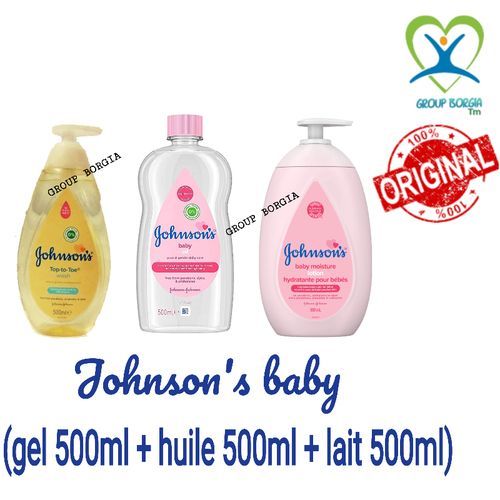 Huile pour bébé Johnson's Rose - 500 ml