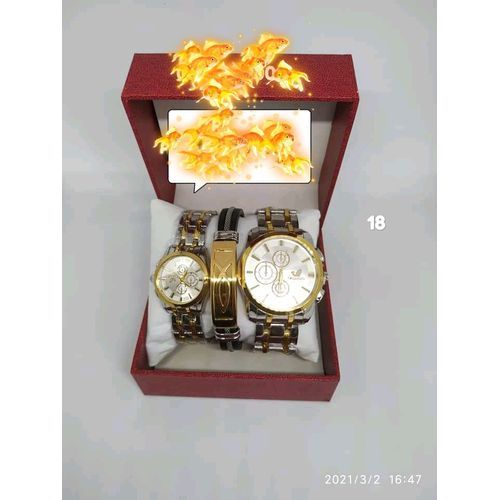 Orlando Ensemble Montres Couple Argent BRACELET Prix pas cher
