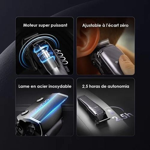 Oraimo SmartClipper 2C Tondeuse à cheveux professionnelle-Noir - image 2
