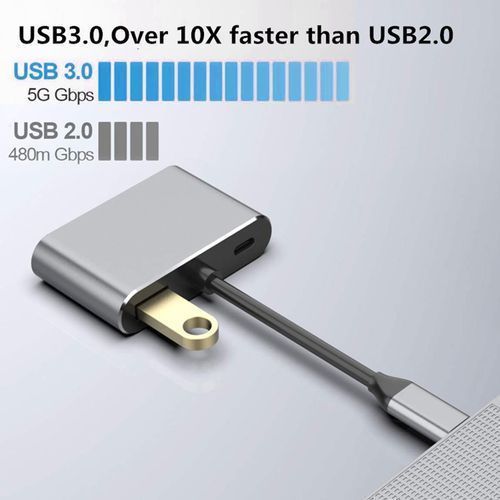 product_image_name-Generic-Adaptateur Multiport 4-IN-1 Hub Type-C Vers HD VGA-4