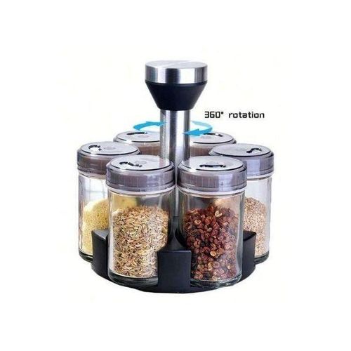 product_image_name-Generic-Organisateur D'Épices Poivre Rotatif Avec 6 Boites-2