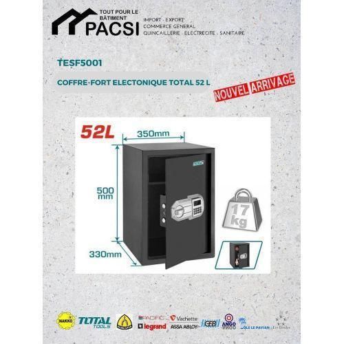 TOTAL Coffre-fort électronique 52 litres - image 2