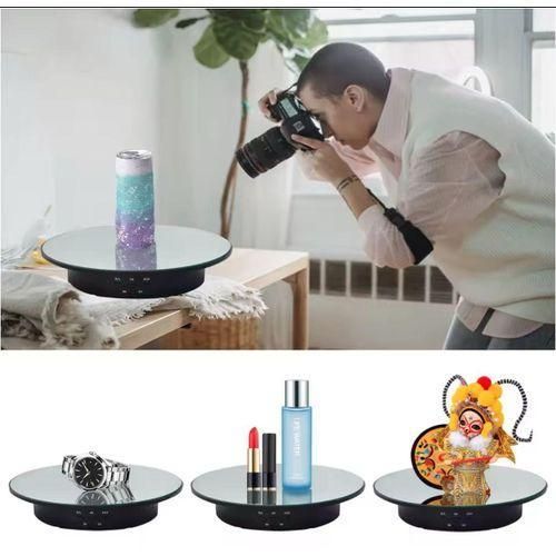 product_image_name-Generic-Présentoir à miroir rotatif à 360° - Plateau tournant électrique-3