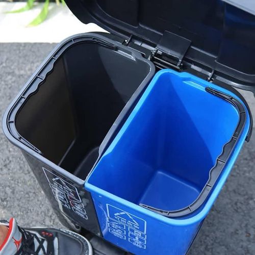 product_image_name-Generic-Poubelle de Tri Double Compartiment 40L – Bac à Déchets avec Pédale-3