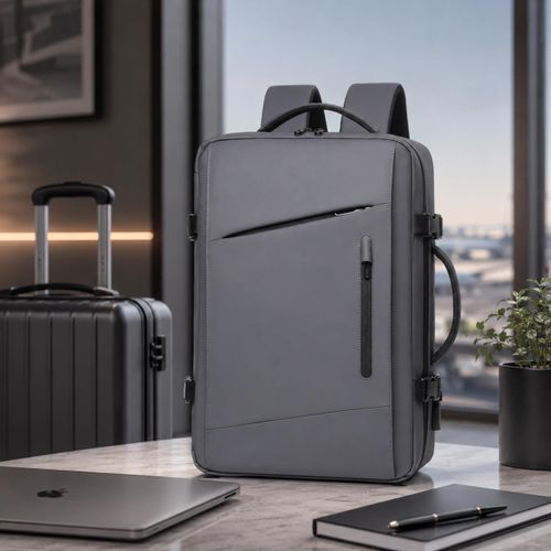 Generic Sac à Dos Ordinateur Étanche avec Port USB – Ouverture 180° - image 3