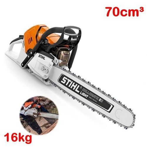 Generic Tronçonneuse STIHL 63.4CC M03B +UNE PAIRE DE GAN + CASQUE DE  SECURITE - Prix pas cher