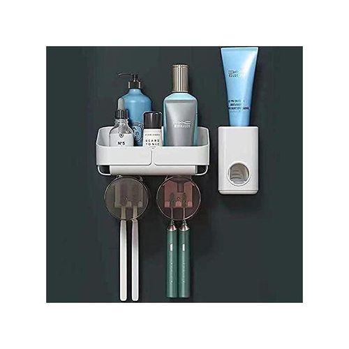 product_image_name-Generic-Porte Brosses à Dents Avec Distributeur De Dentifrice-1