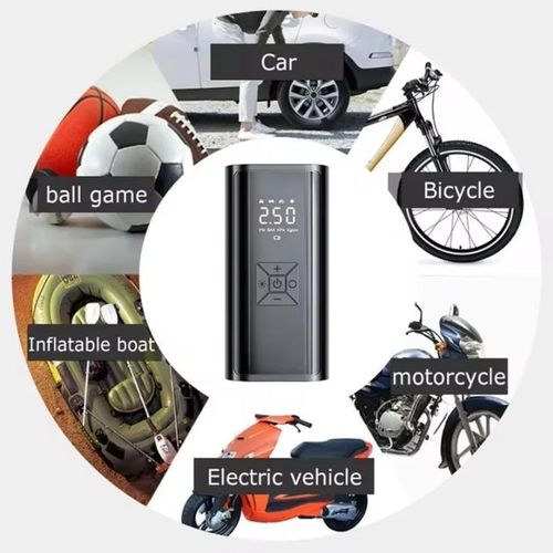 product_image_name-Generic-Pompe à air sans fil Gonfleur électrique portable pour pneu de voiture, vélo, moto Compresseur d'air mini Injecteur d'air pour pneu-2