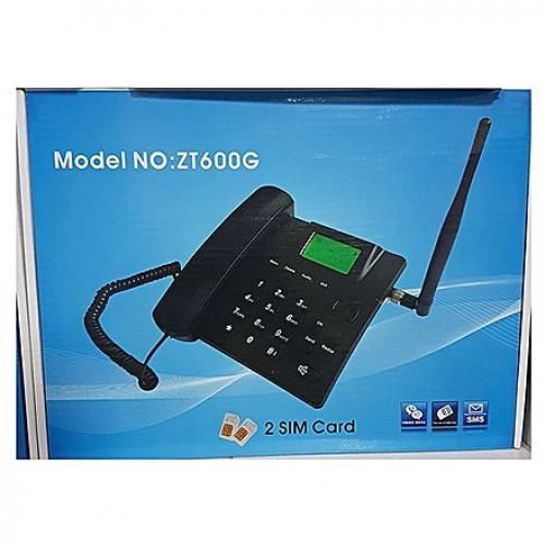 Generic Téléphone Fixe - Double Carte SIM - Veille - Noir - Prix