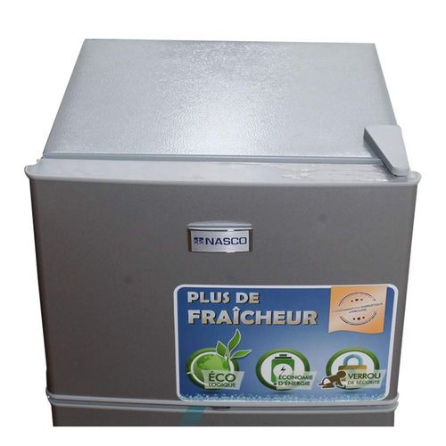 product_image_name-Nasco-Refrigérateur 2 battants - Knasf2-115 – 105 Lt (59Lt+46Lt) - Avec Cle - Argent - Garantie 12 Mois-5