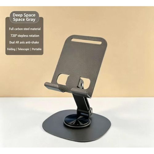 Generic Ajustement 720° du porte-téléphone portable en acier doux pour mobile pliable - image 2