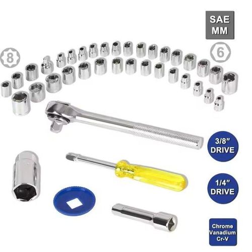 Generic Ensemble de clé à douille cliquet de 40 pièces - image 6
