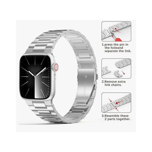 product_image_name-Generic-Montre Connectée Bracelet En Acier Inoxydable-2