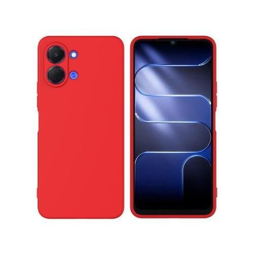 Generic Coque en silicone compatible Tecno Pop 20 - Rouge
