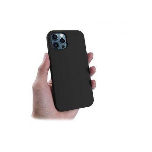Generic Coque En Silicone compatible IPhone 12 + 1 Antichoc-noir