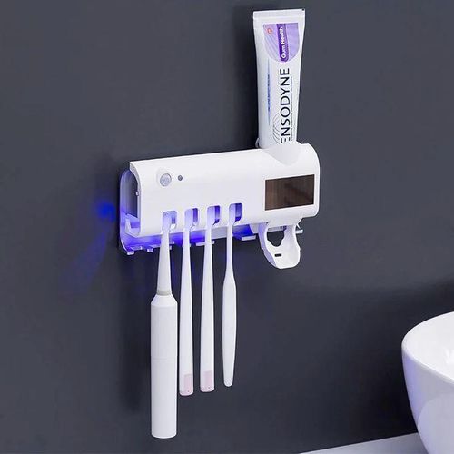 product_image_name-Generic-Stérilisateur à Lumière UV Porte-brosse à Dents Nettoyant Et Distributeur Automatique De Dentifrice-1