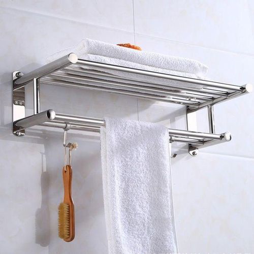 product_image_name-GALUIN-Stainless steel wall-mounted towel rail, no drilling required-4