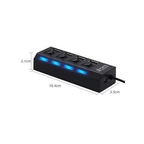 product_image_name-Generic-Adaptateur USB 2.0 - 4 Ports - -Noir-7